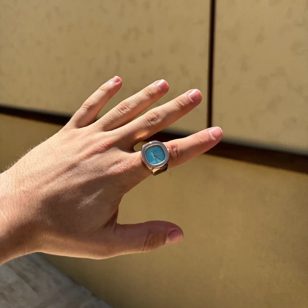 NAUTILUS RING | ROSE BLUE