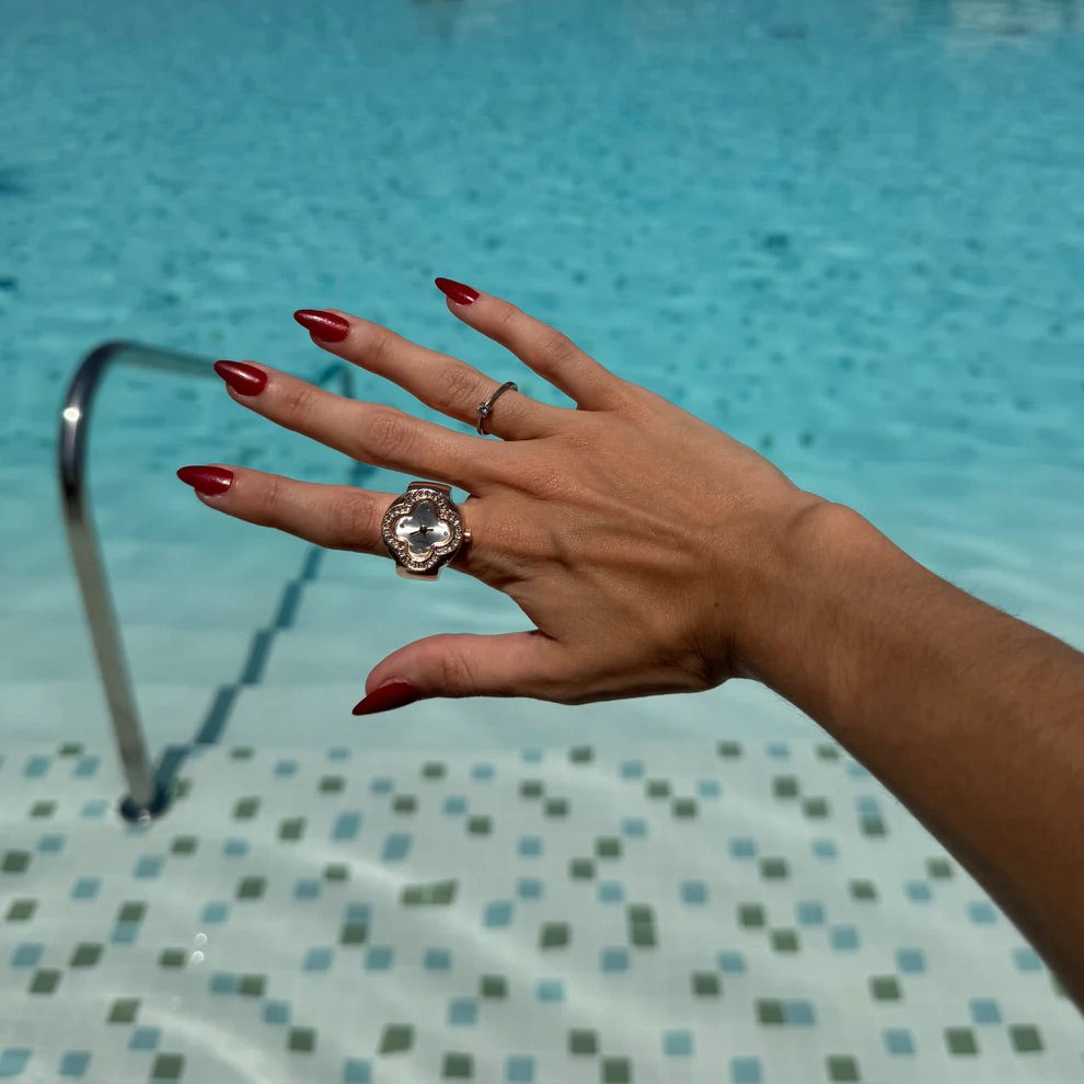 CLEEF RING | ROSE WHITE