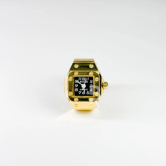 SANTOS RING | GOLD BLACK