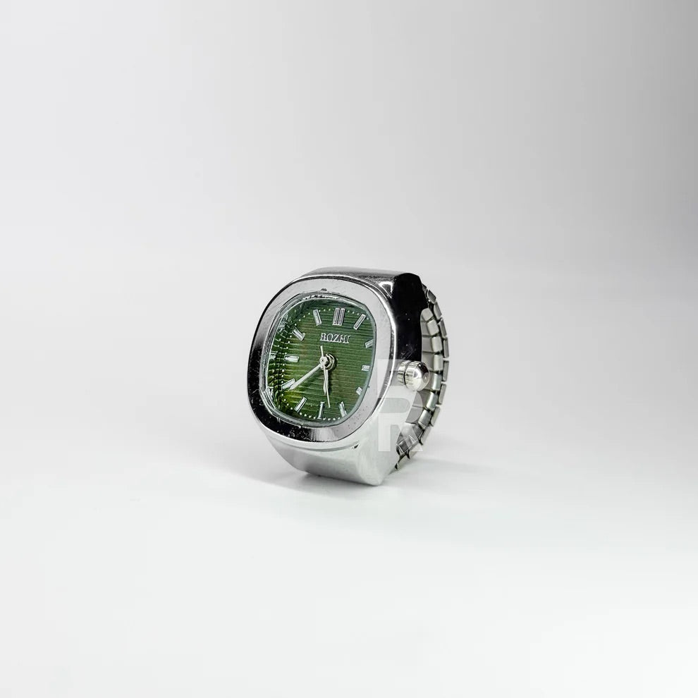 NAUTILUS RING | SILVER GREEN