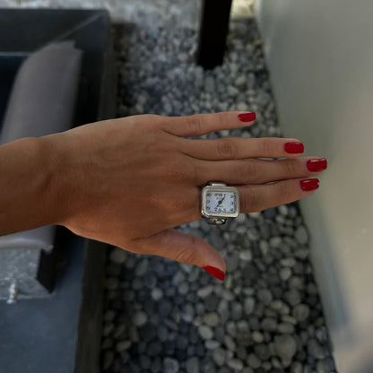 VINTAGE RING | SILVER WHITE