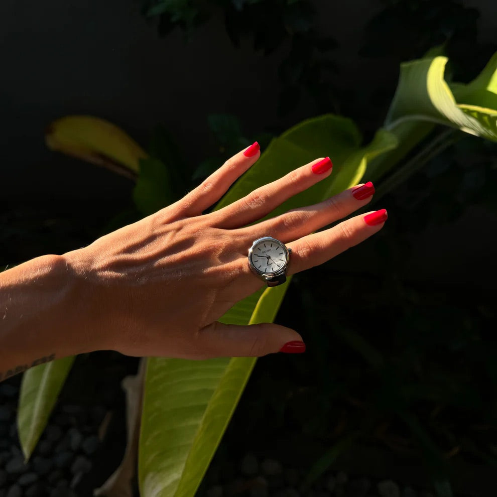 ONYX RING | SILVER