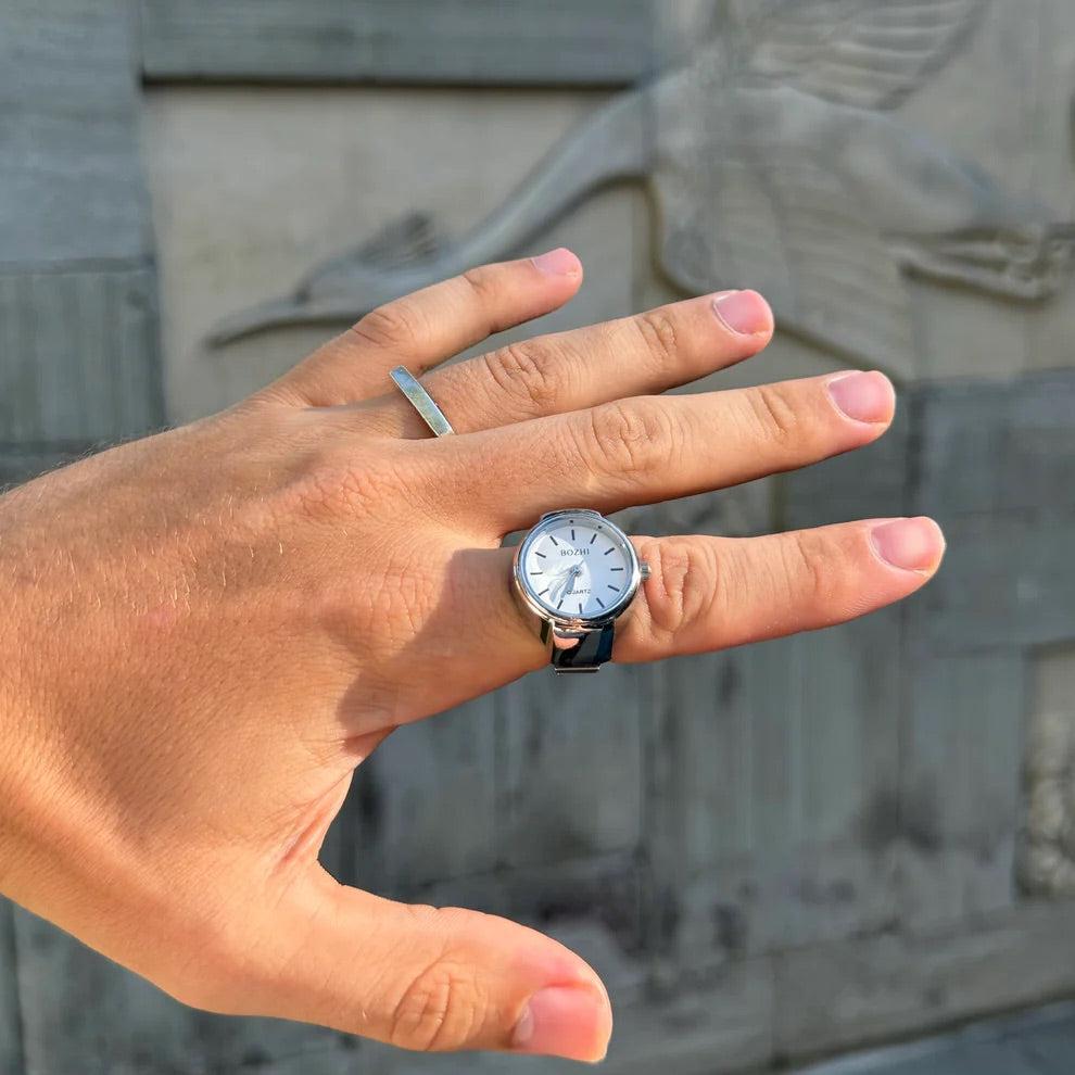 ONYX RING | SILVER
