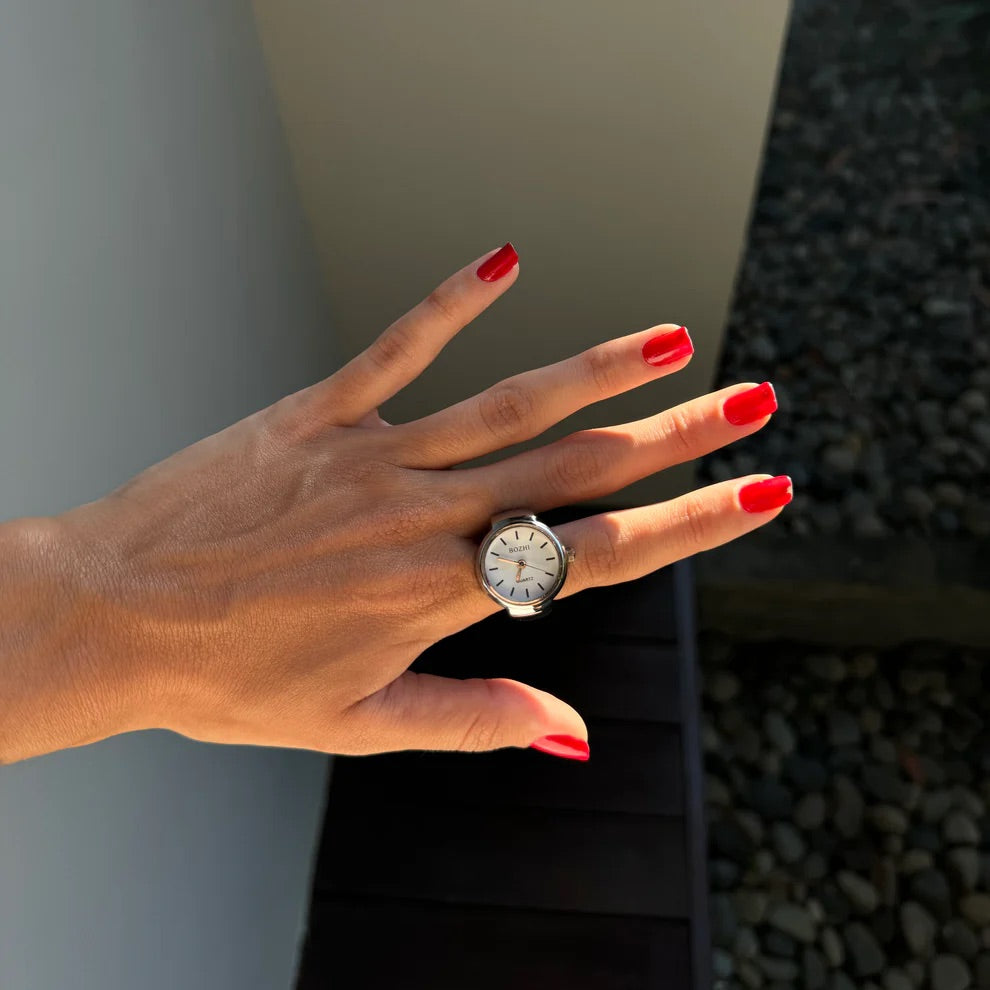 ONYX RING | SILVER