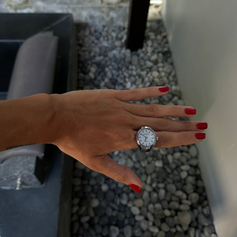 ONYX RING | SILVER