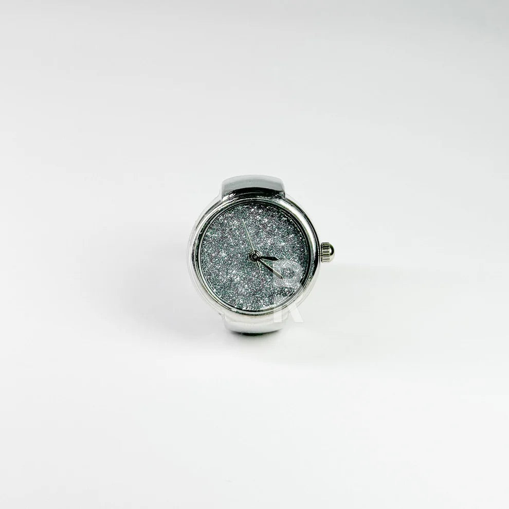 GLITTER RING | SILVER