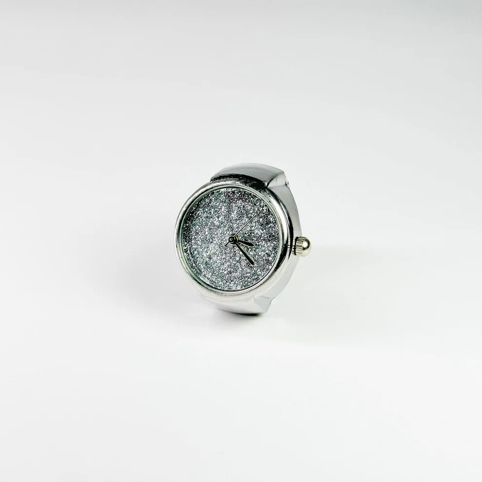GLITTER RING | SILVER
