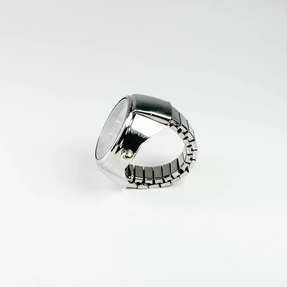 GLITTER RING | SILVER